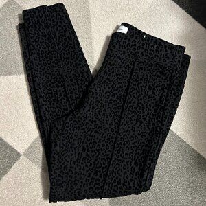 Old Navy Black Leopard Print Leggings
